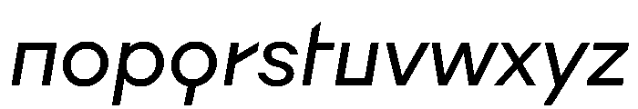 Augure Slanted Font LOWERCASE
