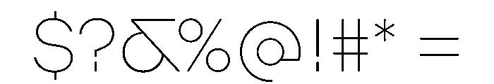 Augure Thin Font OTHER CHARS