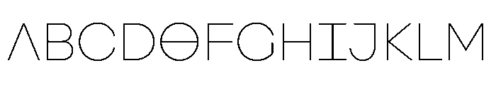 Augure Thin Font UPPERCASE