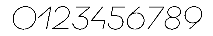 Augure ThinSlanted Font OTHER CHARS