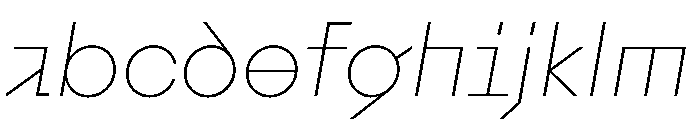 Augure ThinSlanted FONT