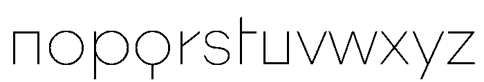 Augure Thin Font LOWERCASE