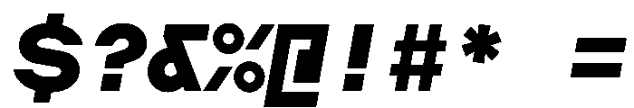 AugureDuo BlackSlanted Font OTHER CHARS
