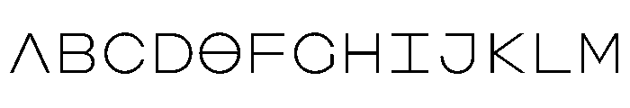 AugureDuo ExtraLight Font UPPERCASE