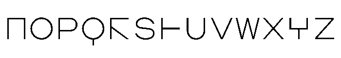 AugureDuo ExtraLight Font UPPERCASE