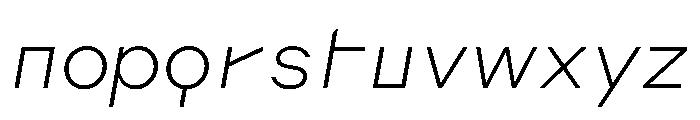 AugureDuo ExtraLightSlanted Font LOWERCASE