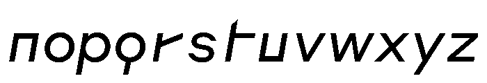 AugureDuo Slanted Font LOWERCASE