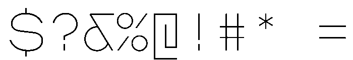 AugureDuo Thin Font OTHER CHARS