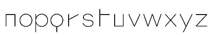 AugureDuo Thin Font LOWERCASE