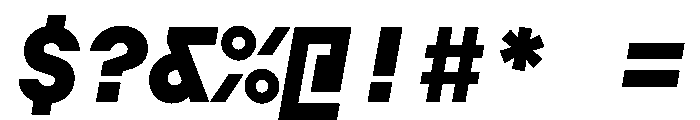 AugureMono BlackSlanted Font OTHER CHARS