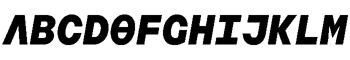 AugureMono BlackSlanted Font UPPERCASE