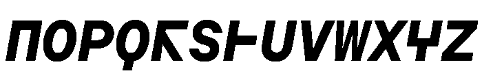 AugureMono BoldSlanted Font UPPERCASE