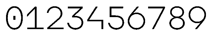 AugureMono ExtraLight Font OTHER CHARS