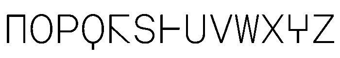 AugureMono ExtraLight Font UPPERCASE