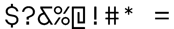 AugureMono Light Font OTHER CHARS