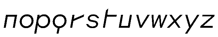 AugureMono LightSlanted Font LOWERCASE