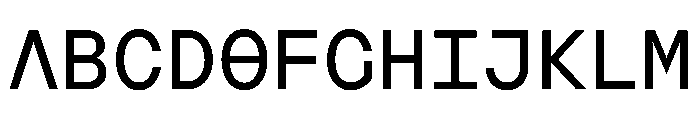AugureMono Regular Font UPPERCASE
