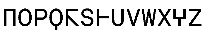 AugureMono Regular Font UPPERCASE