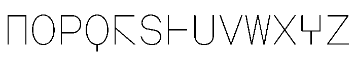 AugureMono Thin Font UPPERCASE