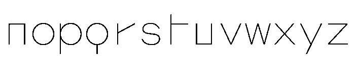 AugureMono Thin Font LOWERCASE
