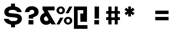 AugureStereo DuoBold Font OTHER CHARS