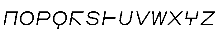 AugureStereo DuoLightSlanted Font UPPERCASE