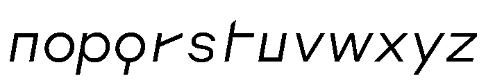 AugureStereo DuoLightSlanted Font LOWERCASE