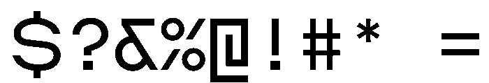 AugureStereo DuoRegular Font OTHER CHARS