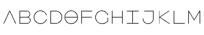 AugureStereo DuoThin Font UPPERCASE