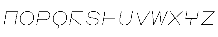 AugureStereo DuoThinSlanted Font UPPERCASE