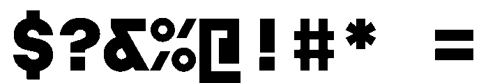 AugureStereo MonoBlack Font OTHER CHARS