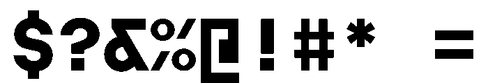 AugureStereo MonoBold Font OTHER CHARS