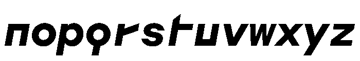 AugureStereo MonoBoldSlanted Font LOWERCASE
