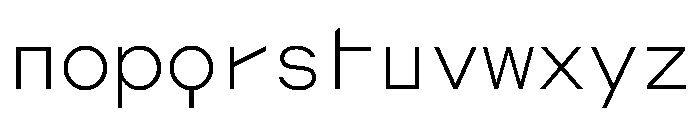 AugureStereo MonoExtraLight Font LOWERCASE