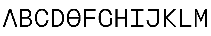 AugureStereo MonoLight Font UPPERCASE