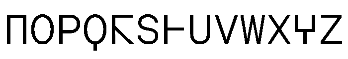 AugureStereo MonoLight Font UPPERCASE