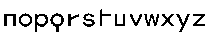 AugureStereo MonoRegular Font LOWERCASE
