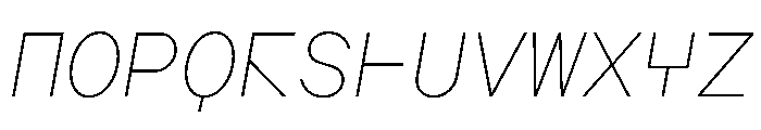 AugureStereo MonoThinSlanted Font UPPERCASE