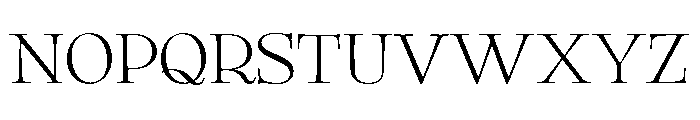 Aujournuit Airy Font UPPERCASE