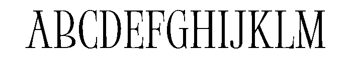 Aujournuit Densed Font UPPERCASE