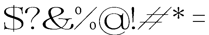 Aujournuit Wide Font OTHER CHARS