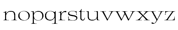 Aujournuit Wide Font LOWERCASE