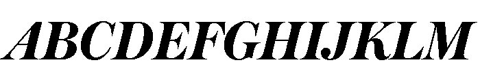 Austin Bold Italic Font UPPERCASE