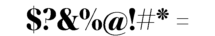 Austin Bold Font OTHER CHARS