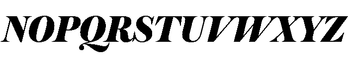 Austin Fat Italic Font UPPERCASE