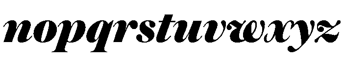 Austin Fat Italic Font LOWERCASE