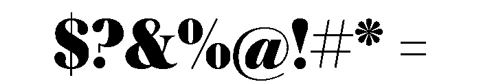 Austin Fat Font OTHER CHARS