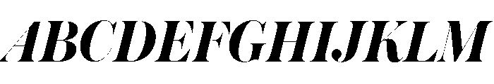 Austin Hairline Bold Italic Font UPPERCASE