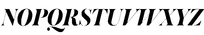 Austin Hairline Bold Italic Font UPPERCASE