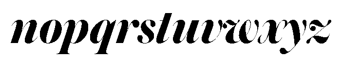 Austin Hairline Bold Italic Font LOWERCASE